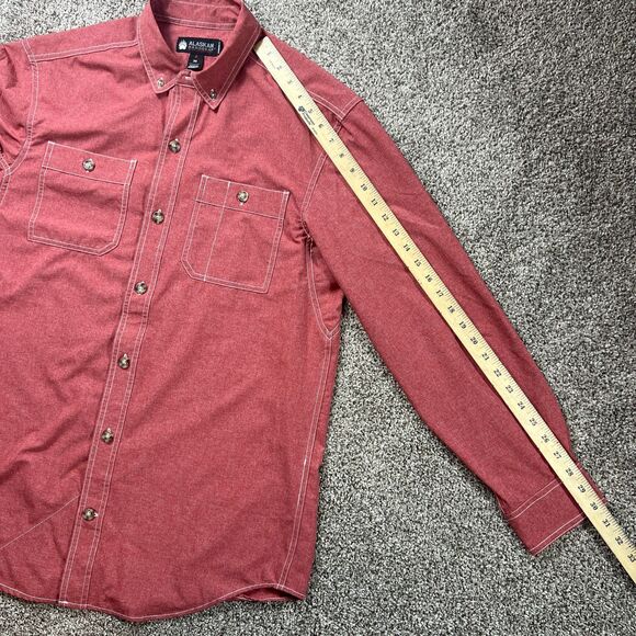 Duluth Alaskan Hardgear Shirt Mens Medium Red Bush Pilot Outdoor Camp Active - Picture 9 of 10